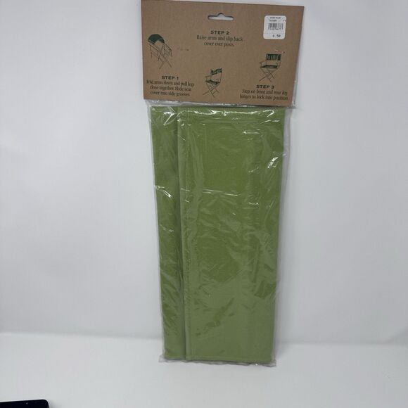 Vintage Green Directors Chair Replacement Canvas Cover World Market NEW NOS - Picture 3 of 7